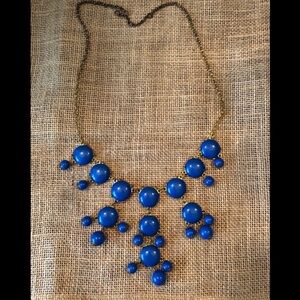 Elegant Blue Beaded Necklace